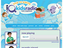 Tablet Screenshot of iqkidsradio.org